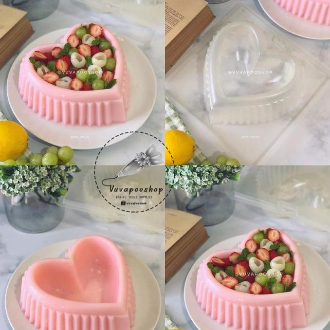 Cetakan Puding Unique Love / Cetakan Puding Hati / Cetakan Puding Love