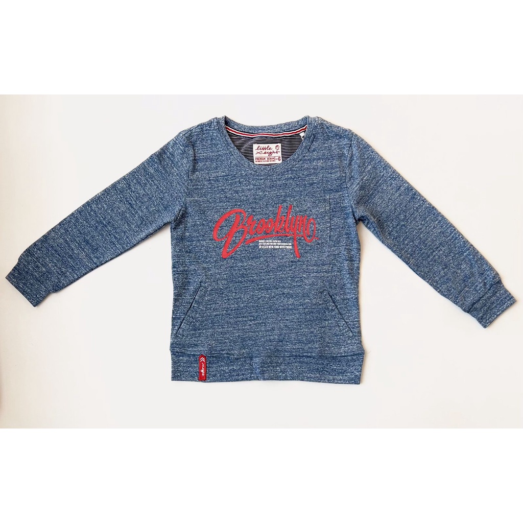 Little X eight Boy Lucano T-Shirt (BLUE) - baju lengan panjang anak cowok