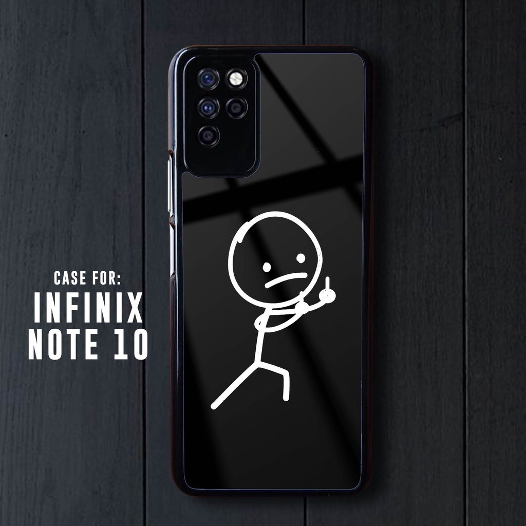 Case INFINIX NOTE 10 - Casing INFINIX NOTE 10 [ STICKMAN ] Silikon INFINIX NOTE 10 - Case Hp - Case 