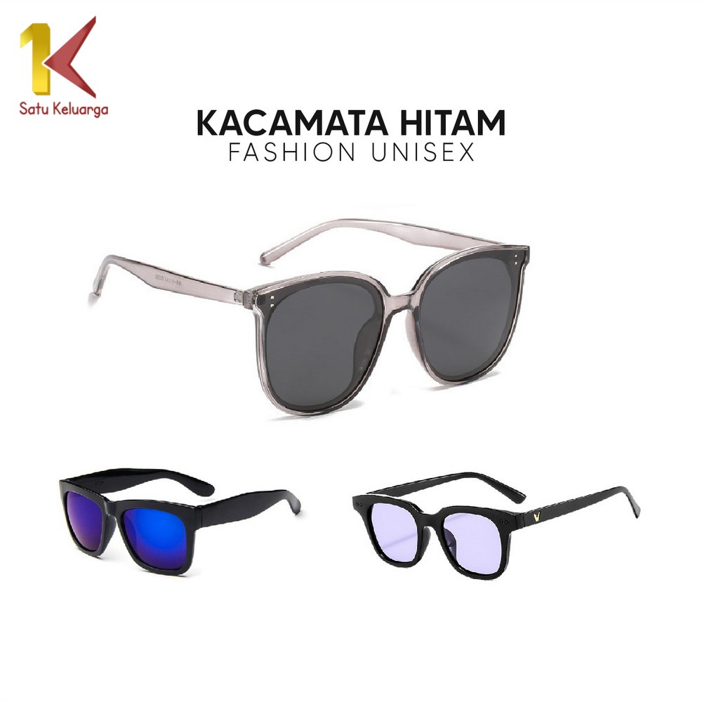 Satu Keluarga Kaca Mata Rainbow Fashion Unisex Gaya Korea C663 C665 Kacamata Hitam Wanita Pria Candy