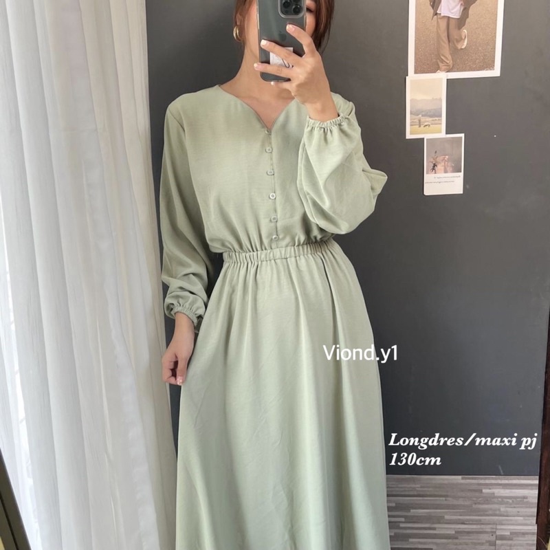 Maxi / longdres wanita / gamis hijab /bahan kringkel