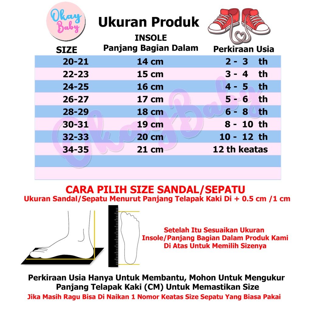 PROMO 10.10 PUNCAK Okaybaby B225 Sandal Slop Prince Import Anak Laki-laki Perempuan Lucu Fashion Termurah Model Kekinian Casual