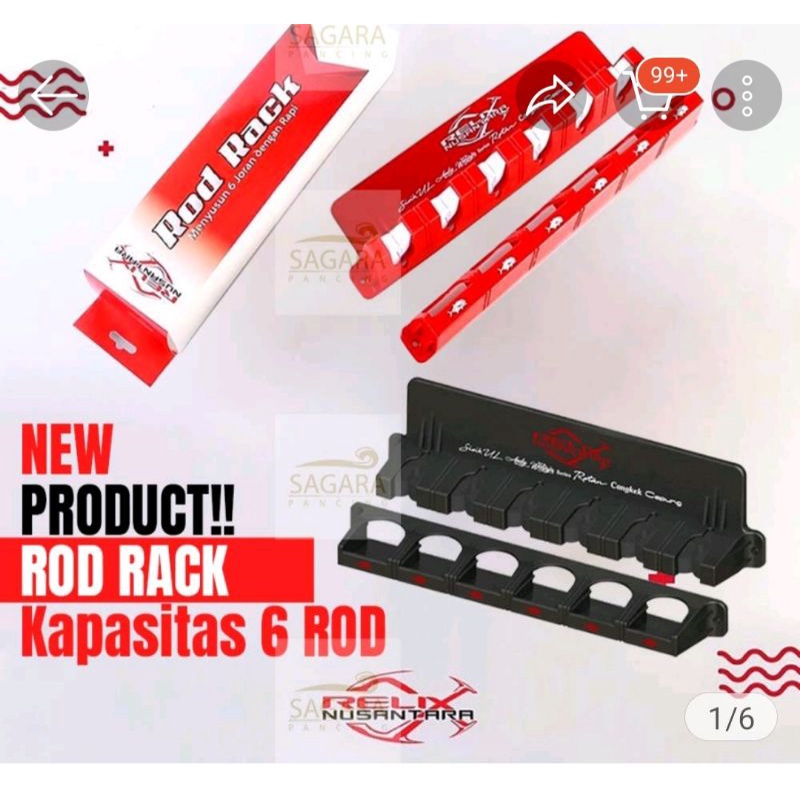 Rod Rack Rak Dinding Joran Pancing Relix Nusantara