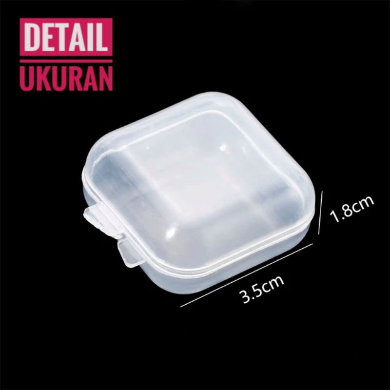 Kotak Penyimpanan Mini Serbaguna - Wadah Storage Organizer Plastik Perhiasan Memory Card Box Kecil