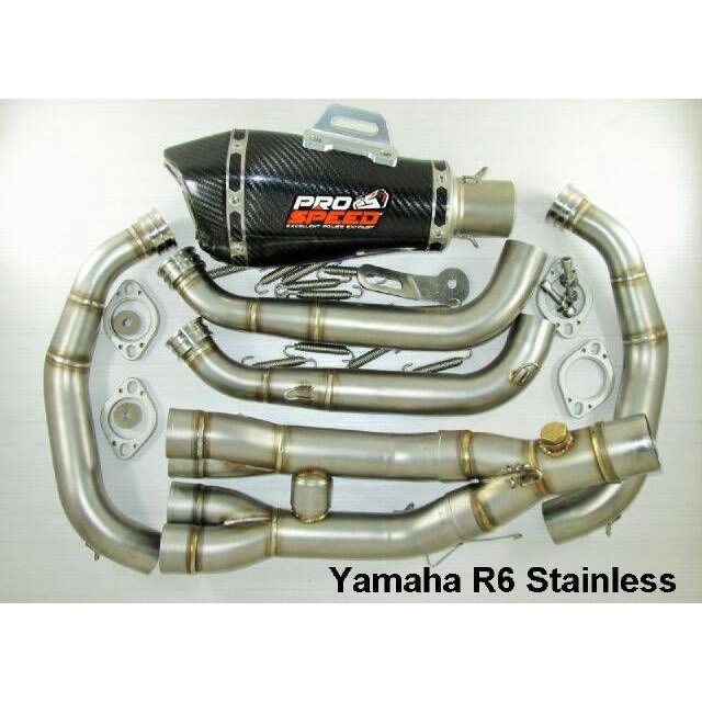 Knalpot Prospeed Steinless Yamaha R6 Fullsystem #Original
