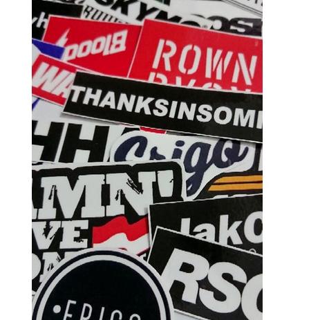 

ス 25pcs STICKER PACK LOCAL BRAND | STICKER TUMBLR LAPTOP HP | STICKER KOPER HELM ㊞