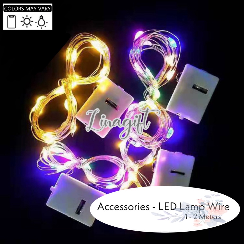 ( 2 Meter ) LAMPU LED HIAS TUMBLR - FREE BATERAI LAMPU KAWAT DEKORASI BOBO BALON PVC LAMPU TUMBLER