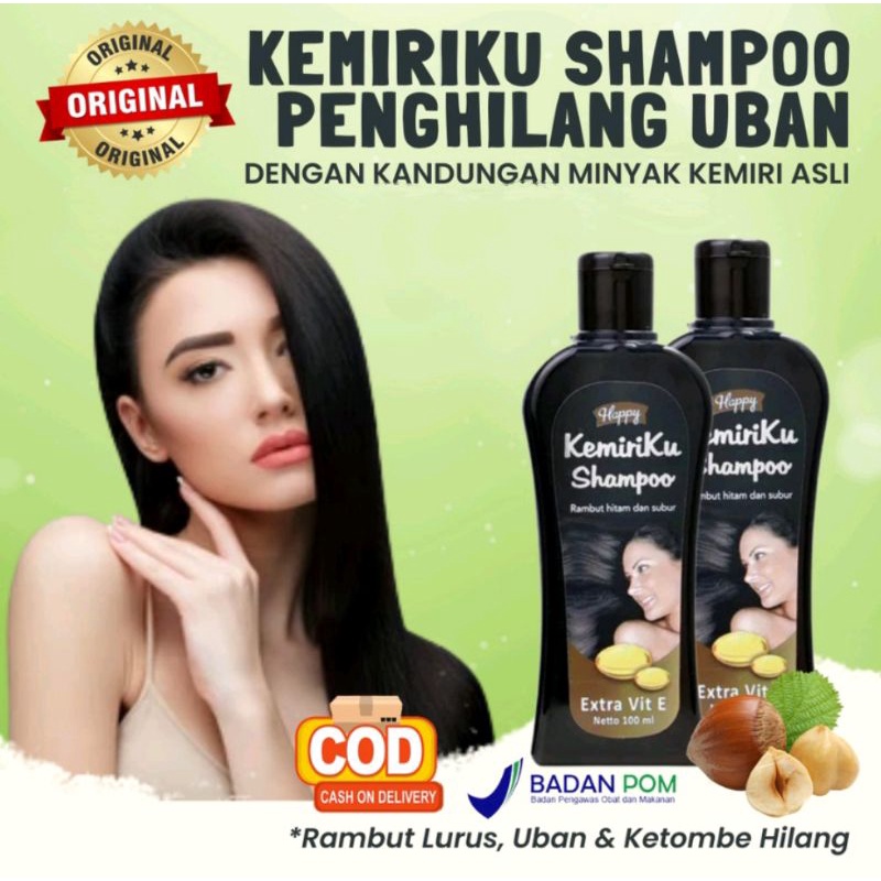 Happy Kemiriku Shampo  Penghilang Uban/Menghitamkan Rambut/happy kemiriku