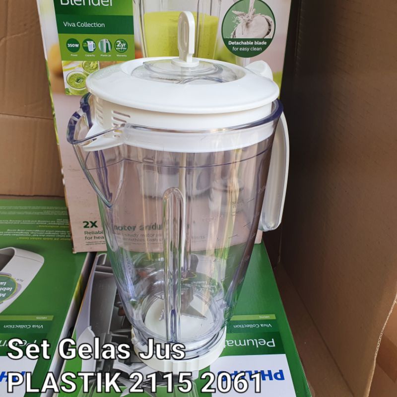 Set Gelas Jus Philips Hr 2115,2116 Plastik