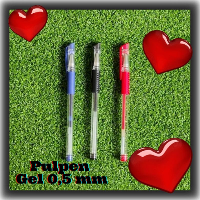 

Pulpen Gel 0,5 mm.