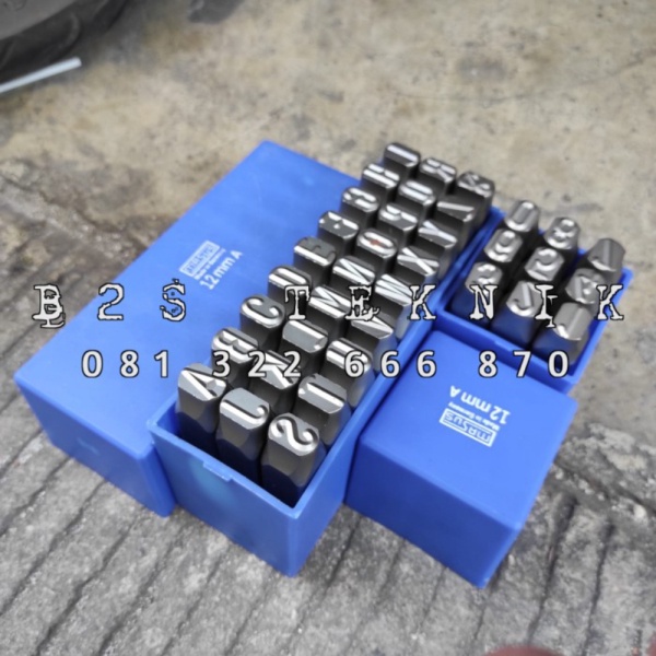 

Unik sparepart Murah MASUS Stamp Punch Set 12 mm Angka ketok Dan Huruf Ket Limited