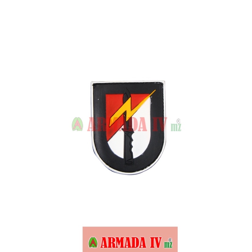 Patch Rubber Velcro Logo Raider Perisai Merah Putih