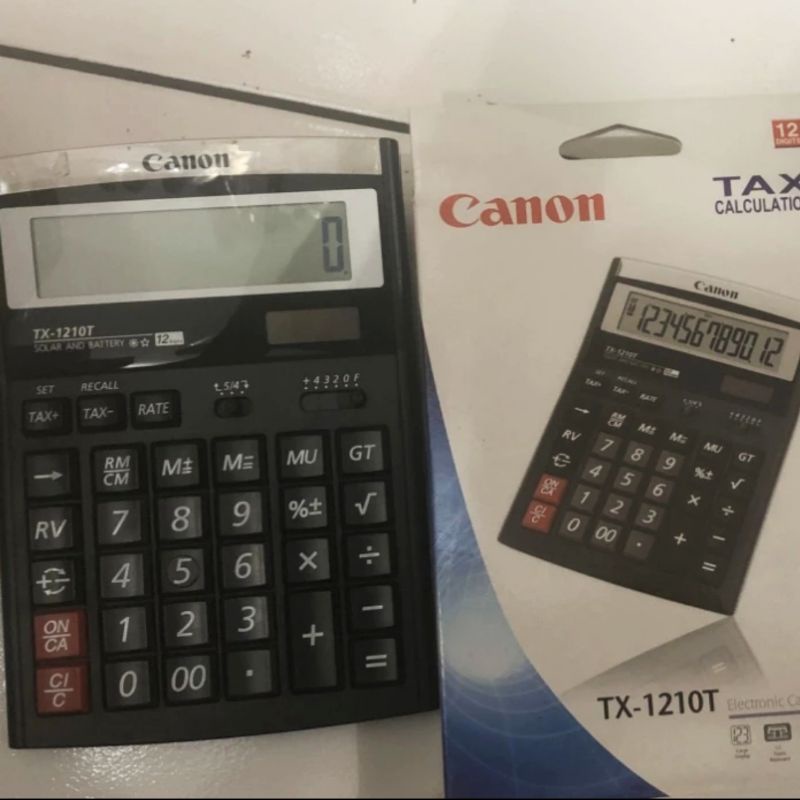 

CANON KALKULATOR 12 DIGIT TX 1210 T
