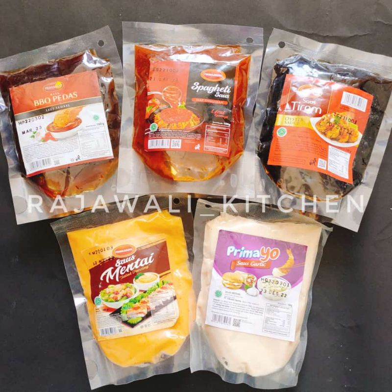 

PRIMA AGUNG Saus Tiram Sambal Barbeque Mentai Spagheti Keju Garlic 100gr