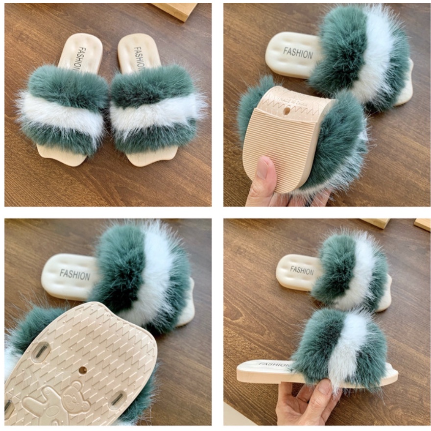 babyfit SUPER FUR sandal slipper selop anak perempuan antilicin sendal karet import zxm-1129