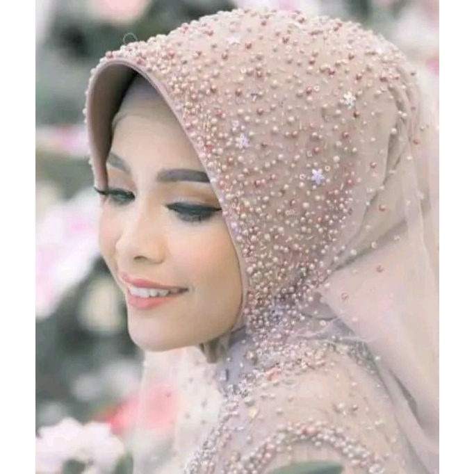 slayer pengantin / slayer mutiara tabur / veil pengantin / veil wedding / slayer pesta