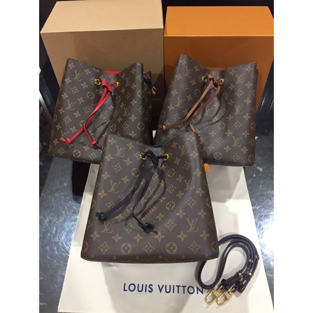 [PREMIUM] Tas LOUIS VUITTON Neo Noe Monogram kulit asli tas lv neo noe double box tas lv kulit asli 