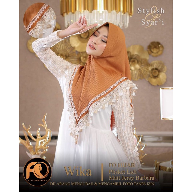 Wika bergo plikset ori FO hijab