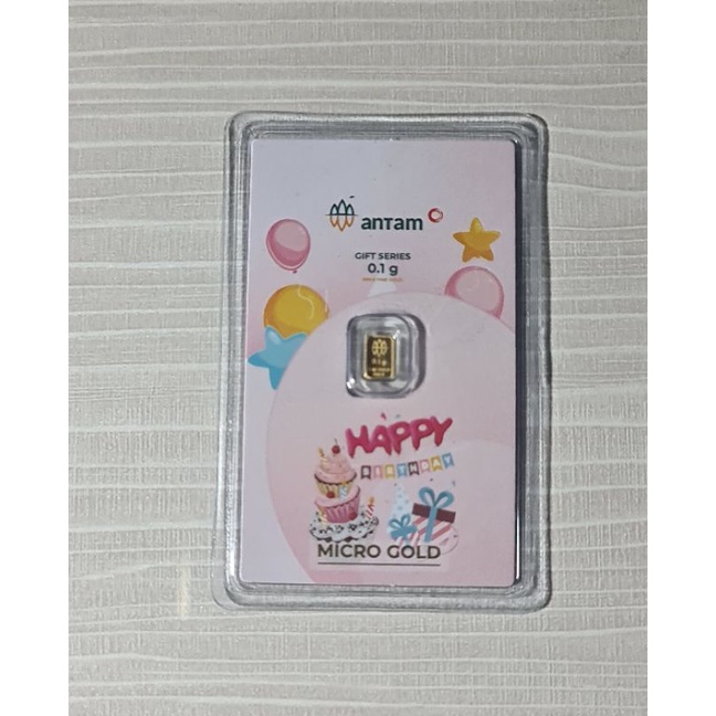 LM Micro Gold Series Happy Birthday3 0.1 gr