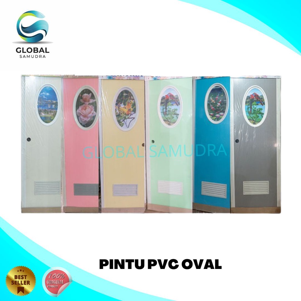 Pintu Kamar Mandi PVC ( Pintu Oval )