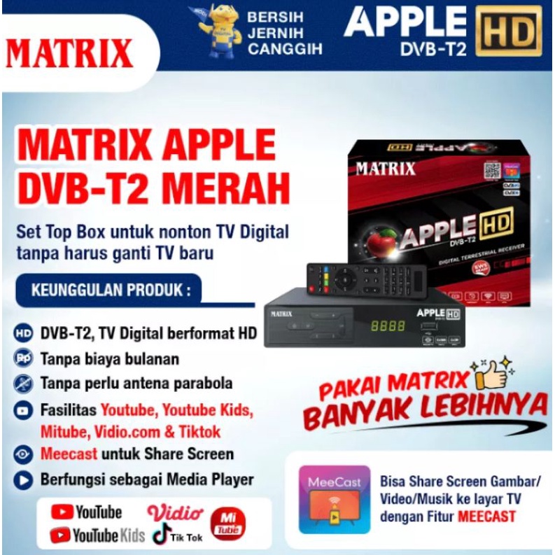 stb matrix digital tv bersih jernih