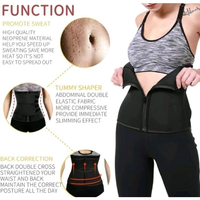 FMFIT WaistPack Korset Pengecil Perut Double Strap Mengecilkan Perut