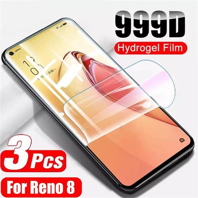 3pcs Film Pelindung Layar Hydrogel HD Untuk OPPO A16 A16s A35 A53s A54 A55 A74 A93 A93s A94 A95 4G 5G A16E F19 Plus 5G