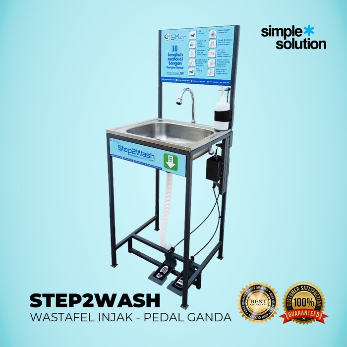 Wash Washtafel Injak / Wastafel Injak Portable Kran Injak Step2Wash