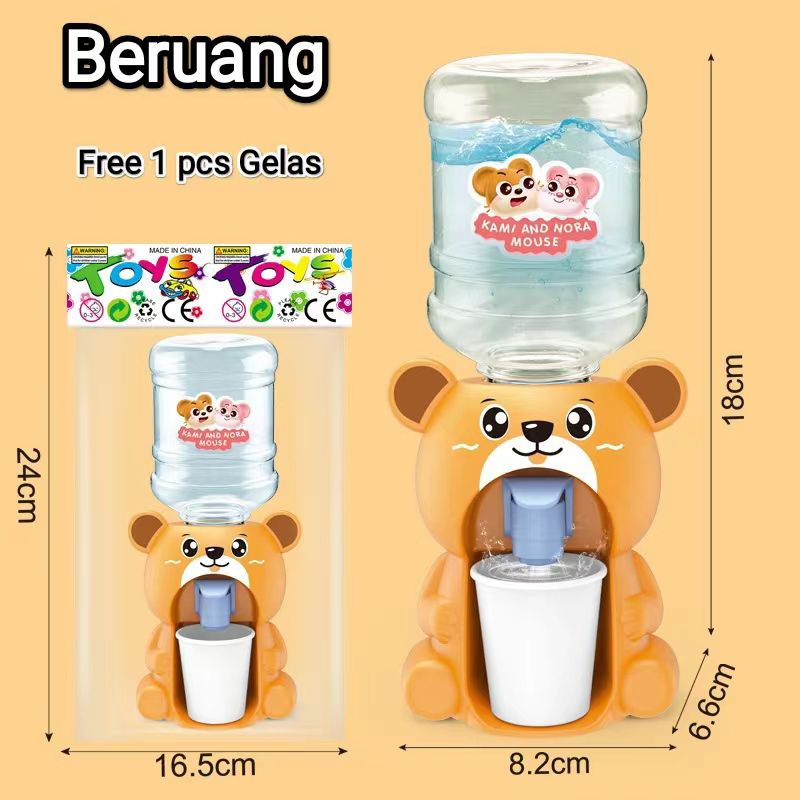 Dispenser Air Minum Mini Galon Portable Anak Air Minum Karakter