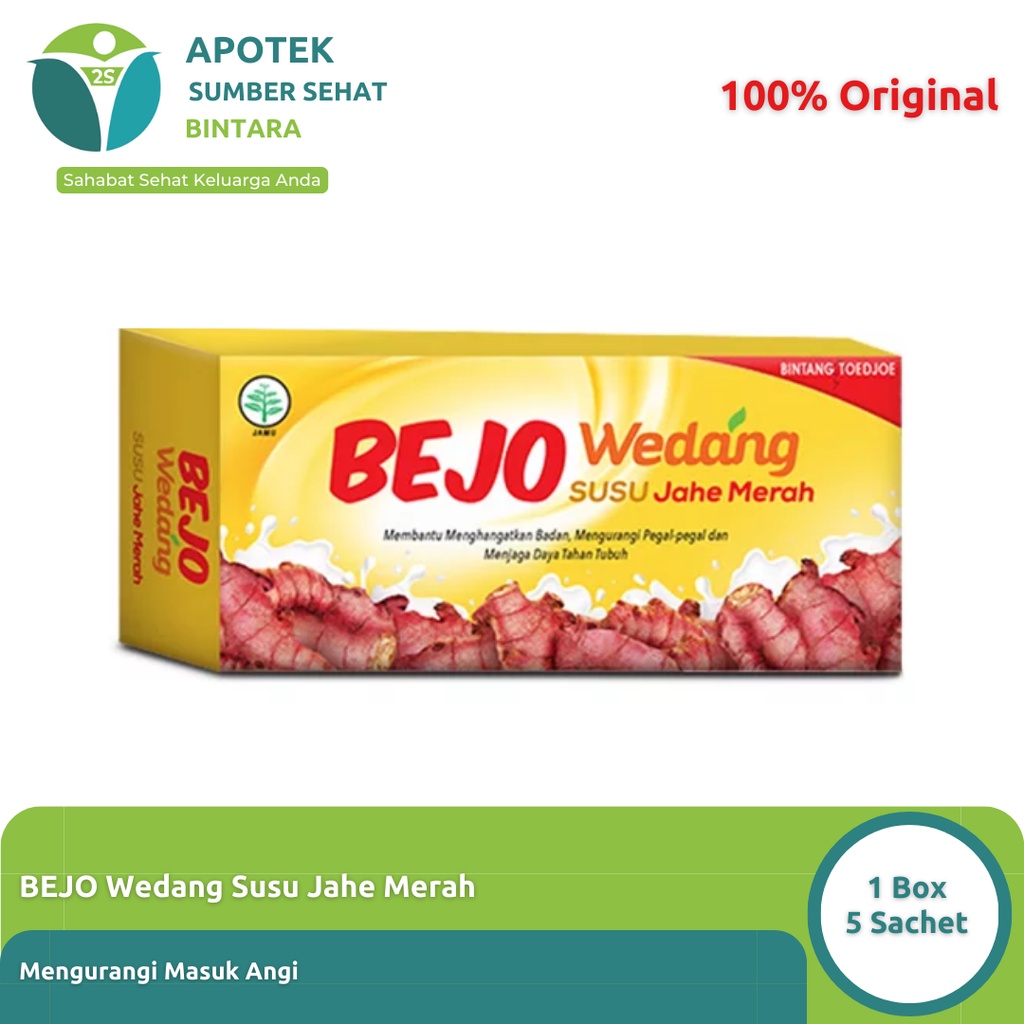 

Bejo Wedang Jahe 1 Box 5 Sachet