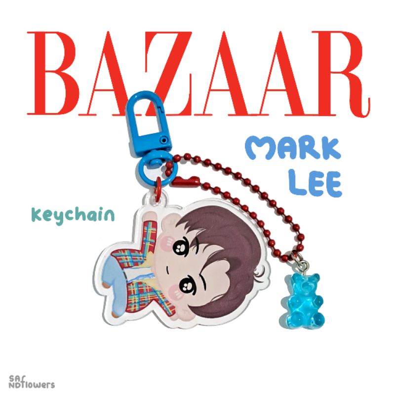 Sand Flowers - Keychain MARK LEE Harper's BAZAAR Magazine Fanmade