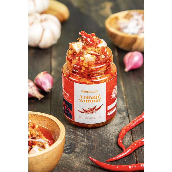 

NEW Sambal Cumi Asin - NETTO 180 Gram - 100% NO MSG - Sambal Bawang