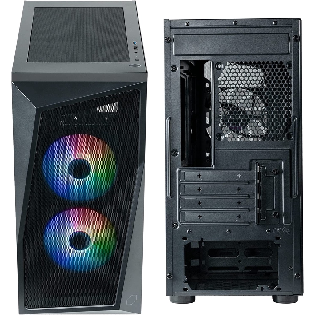 Cooler Master CMP 320 + 2 Fan ARGB Micro ATX Casing PC