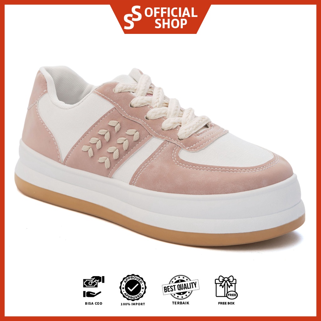 [Original Ber-Hologram] SNEAKYSHOES LEESEO SEPATU WANITA SNEAKERS SHOES - 22306