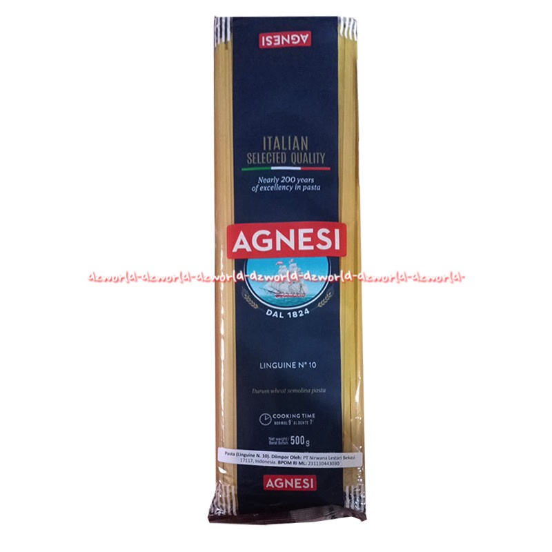 Agnesi Linguine No 10 Mie Pasta Spaghetti 500gr Mi Spageti Spageheti Noodle Italia Aggnesi Mie Panjang Lurus no.10