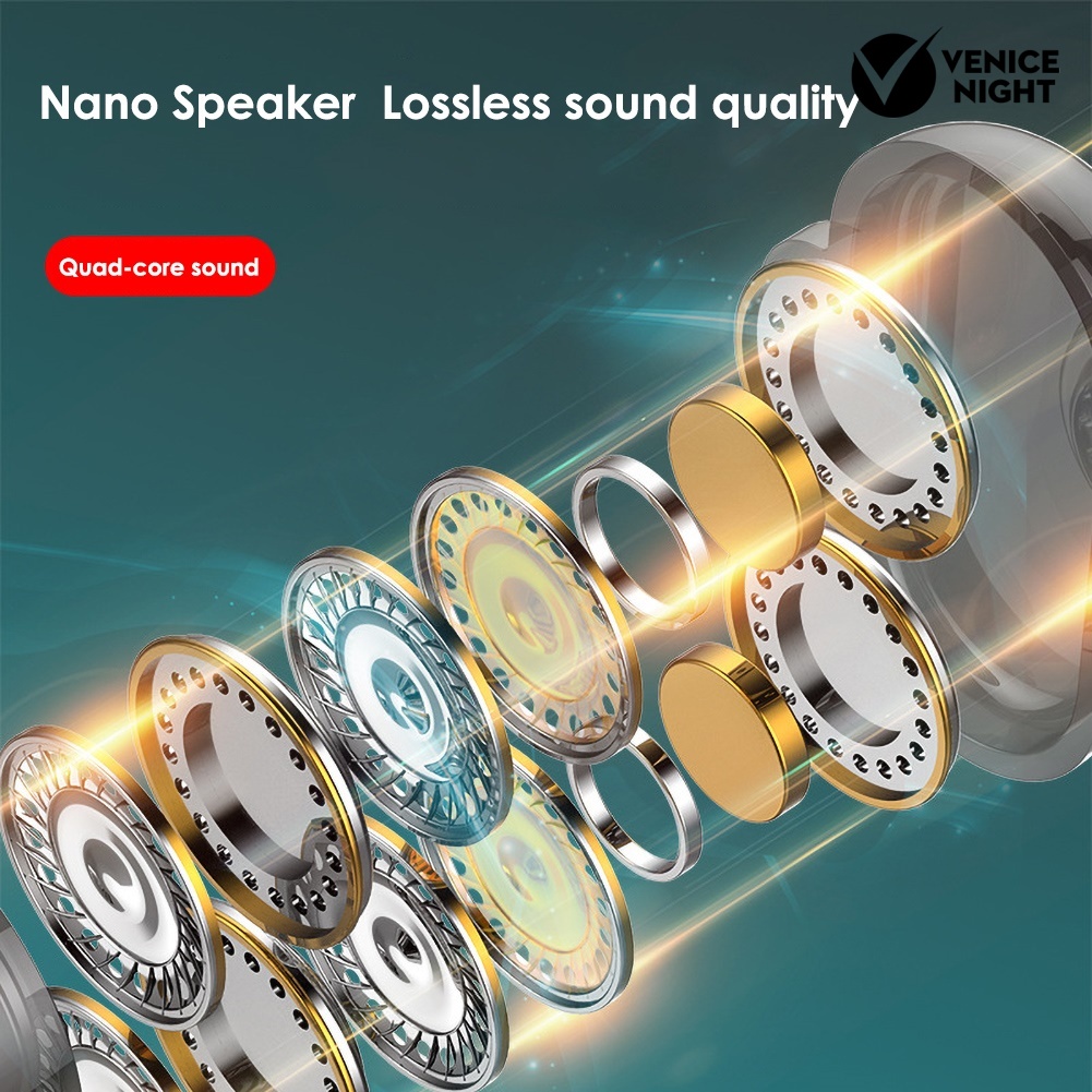 (VNEP) (Berkabel) Universal 3.5mm Stereo HiFi Musik Gaming Earphone Headset untuk Ponsel PC