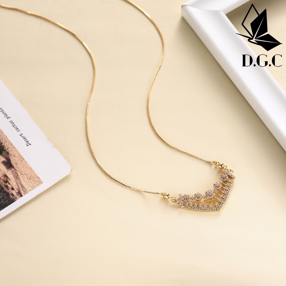 ✅D.G.C✨Kalung Titanium Anti Karat Wanita Alloy 18K Emas Karat Murah Korean Style D123