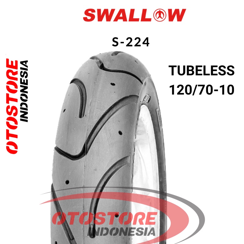 Ban Motor Vespa Tubeless Ring 10 Swallow S-224(S224) 90/90 100/90 120/70 120/90 TL | Vespa ZIP | Ves