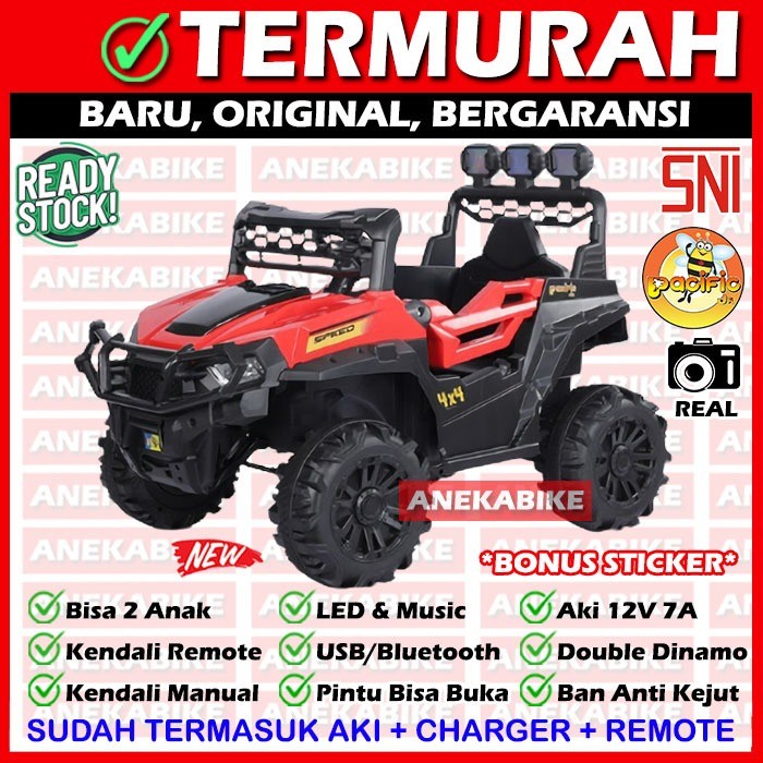 Mobil Aki Anak Jeep Rubicon Pacific 8612 Giant