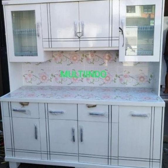 TERLARIS LEMARI SAYUR / LEMARI DAPUR / RAK PIRING TEAKBLOCK CAT DUCO SDF54646E