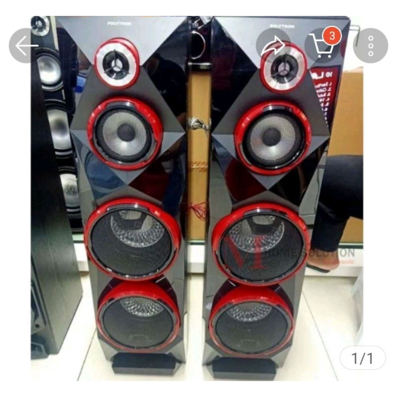 Speaker polytron 8c28 bunyi mengelegar