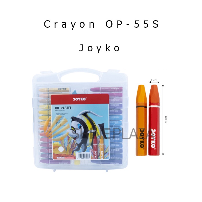 

Crayon Joyko Titi 55 Warna OP-55S - Oil Pastel Color Krayon Joyko