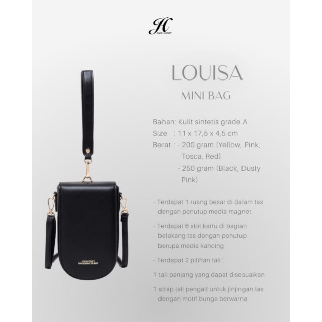 Lengkap Louisa Mini Bag Plus Jims Honey Tas Hp Kecil Selempang Wanita