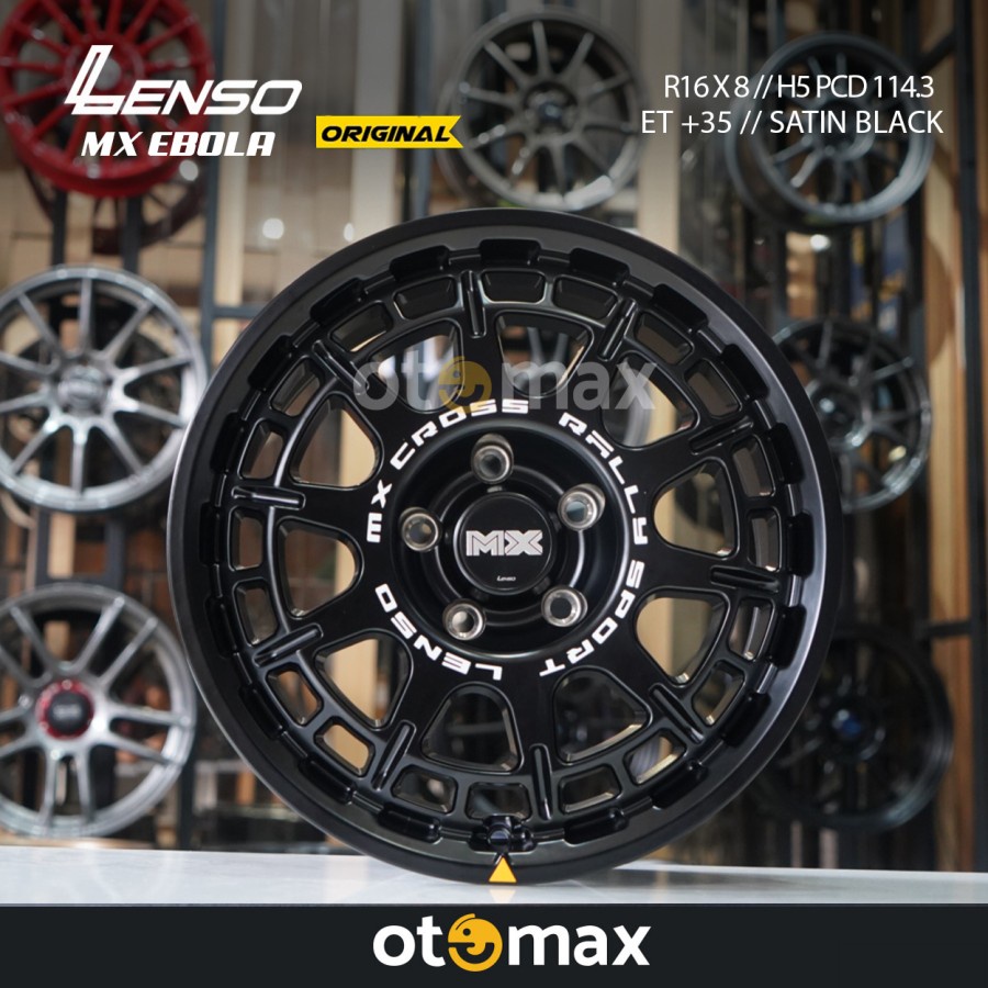 Jual Velg Mobil Lenso Mx Ebola Original Ring Satin Black Shopee