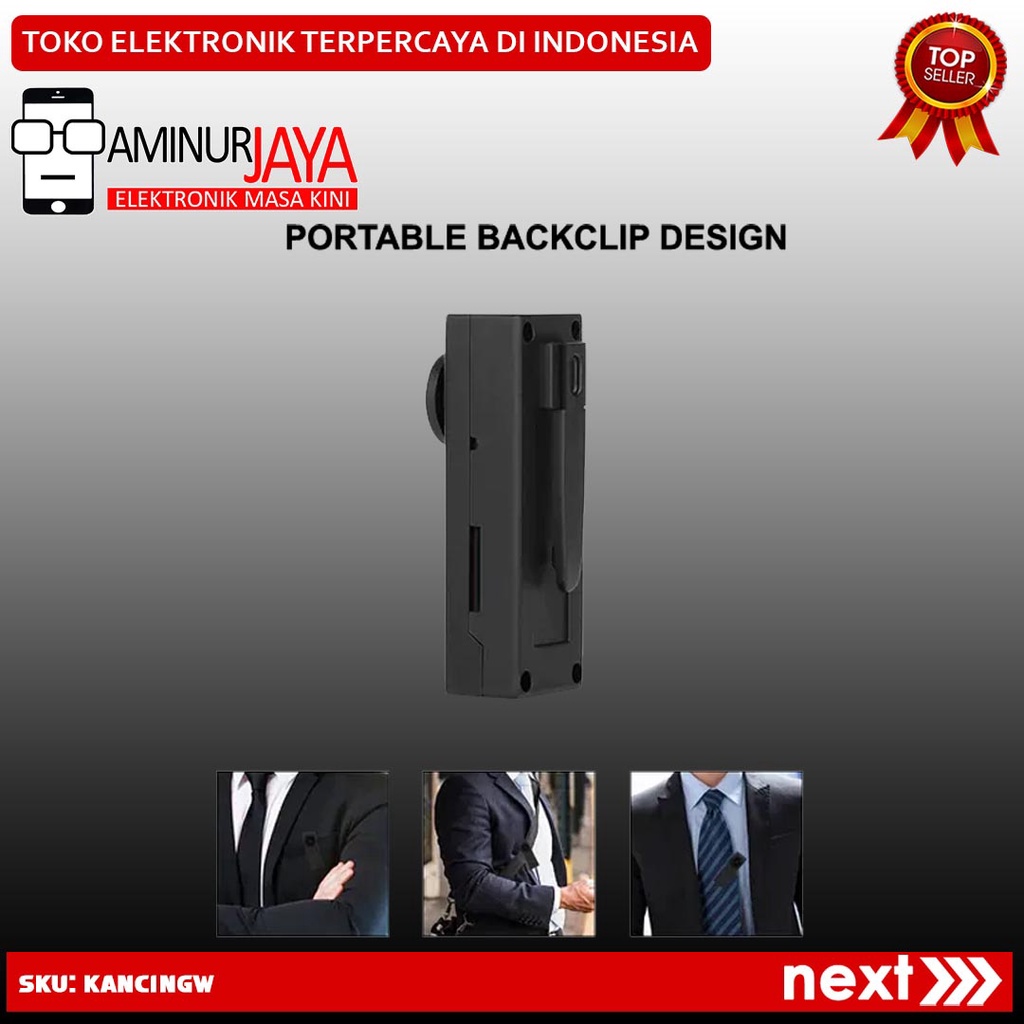 YC22 Kamera Spy Cam Kancing Wifi Ori Hidden Camera Mini Tersembunyi Lens Camera Model Button Kancing