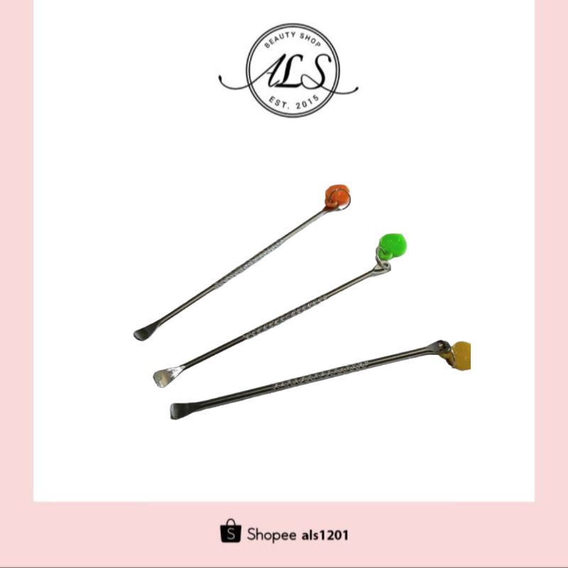 Stainless spatula mixing stirring color stick makeup stik mixing color nail art