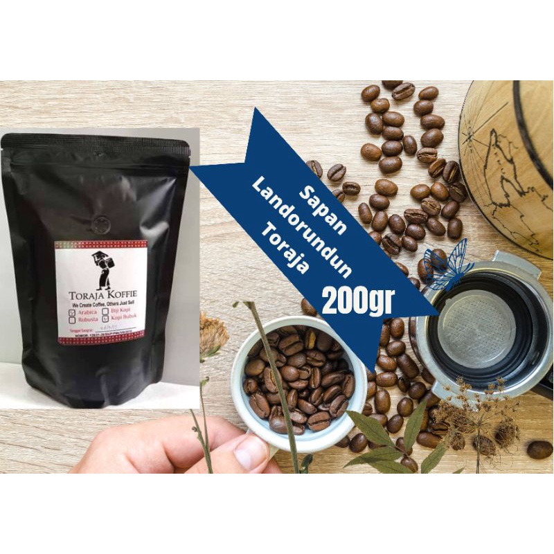 

Toraja Koffie Kopi Arabica Toraja Sapan Landorundun 200gr