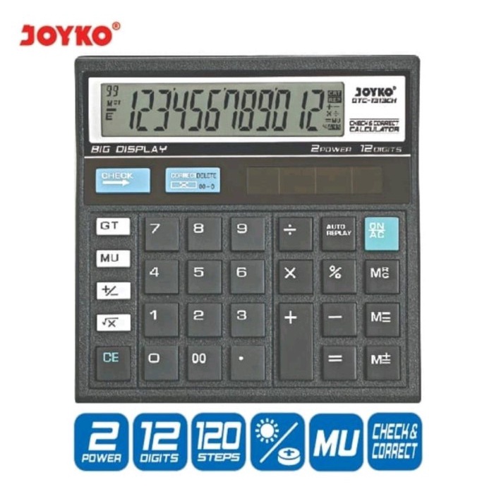 

*$*$*$*$] Calculator / Kalkulator Joyko DTC-1313CH / 12 Digits / Check Correct