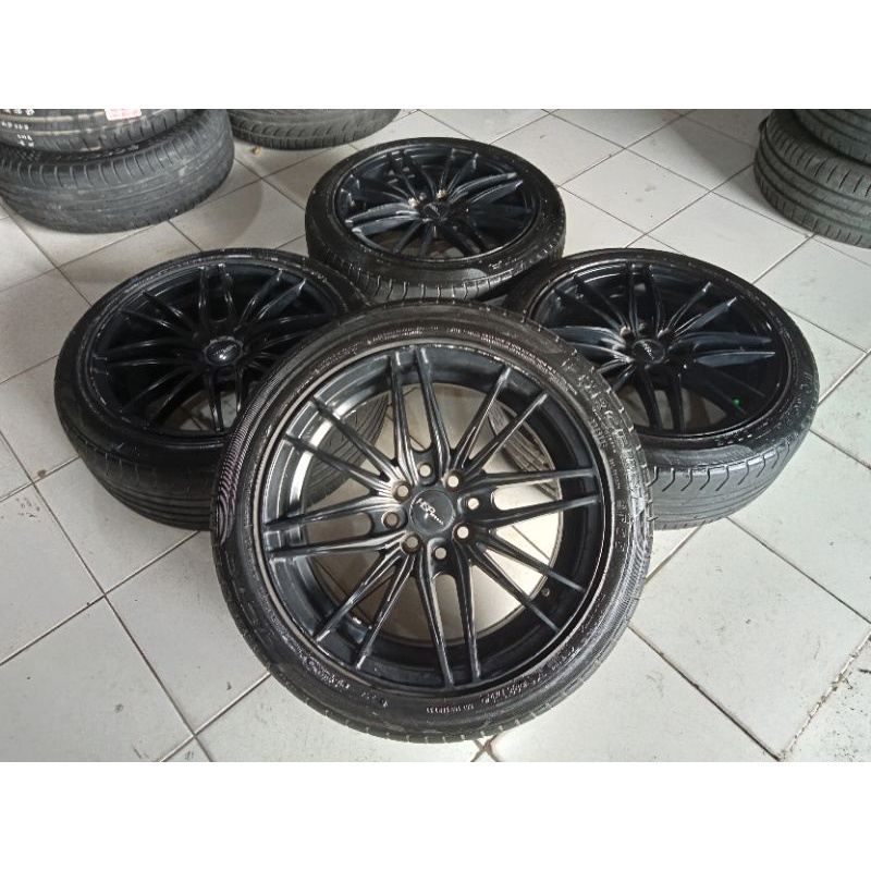 pelek mobil racing HSR NAPLES Ring 16+ban 195 50 R16 pcd 4x100 4x114