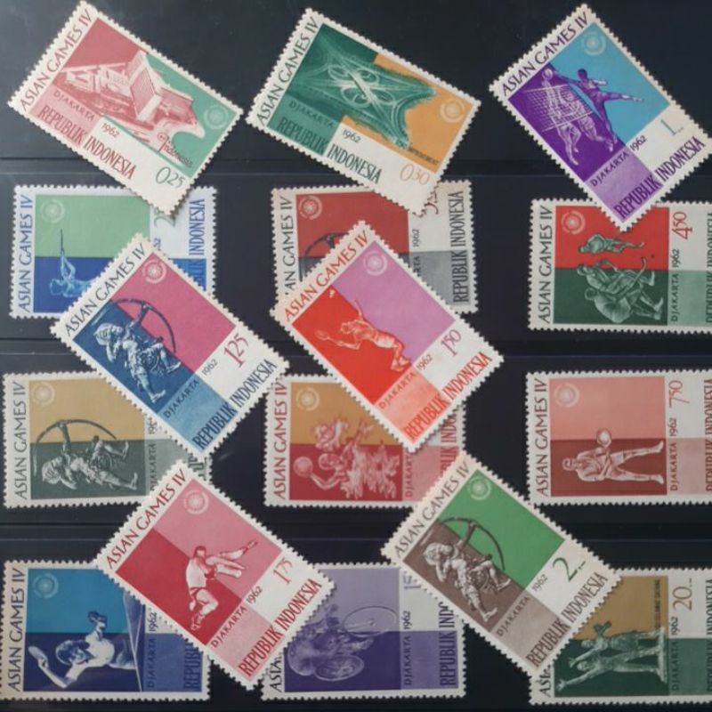 

Perangko Asian Games IV Djakarta 1962 harga tiap 1 prangko